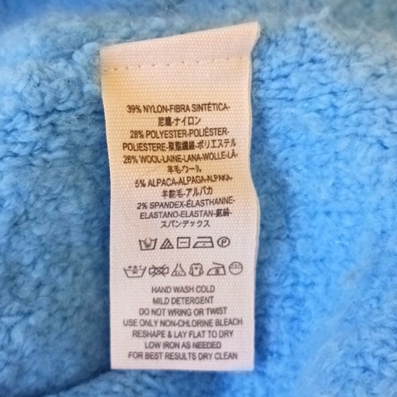 Free People Stormy Pullover Sweater, Sky Blue, Size S - Picture 9 of 9